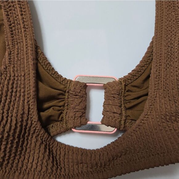 Aerie Brown Bikini Top Scoop - Picture 4 of 5